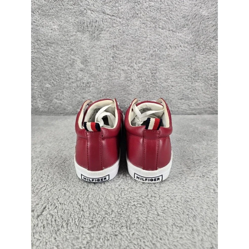 Tommy Hilfiger Sneaker 9.5 Twlireai Red Lace Up Shoes Womens Comfort